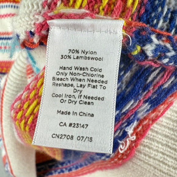 Talbots Fair Isle Sweater Womens‎ LP Petite Colorful Winter Lambswool Soft Basic - Picture 10 of 10